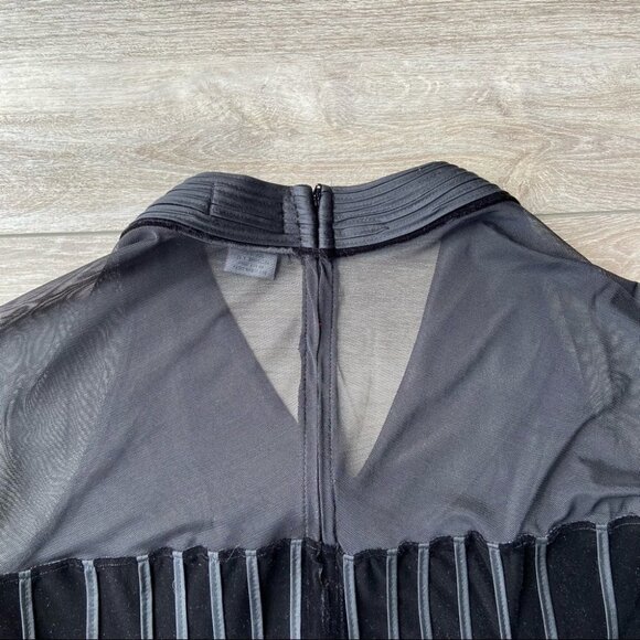 Vintage Concepts Conrad C Velvet Lace Mixed Media Top - Picture 13 of 16